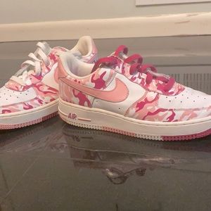 Pink Camo Air Force 1- UNIQUE